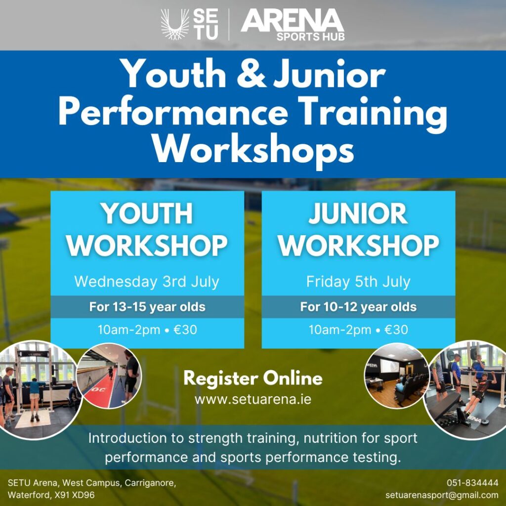 Youth & Junior Performance Training Workshop - SETU Arena