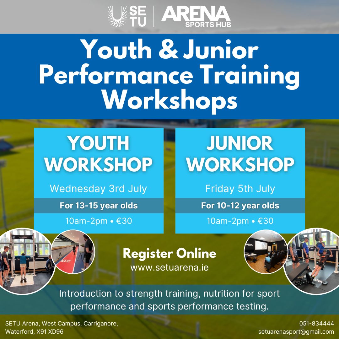 Poster of the youth and junior performance workshops in July 2024
