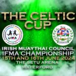 A poster about the Celtic Cup Muay Thai event.