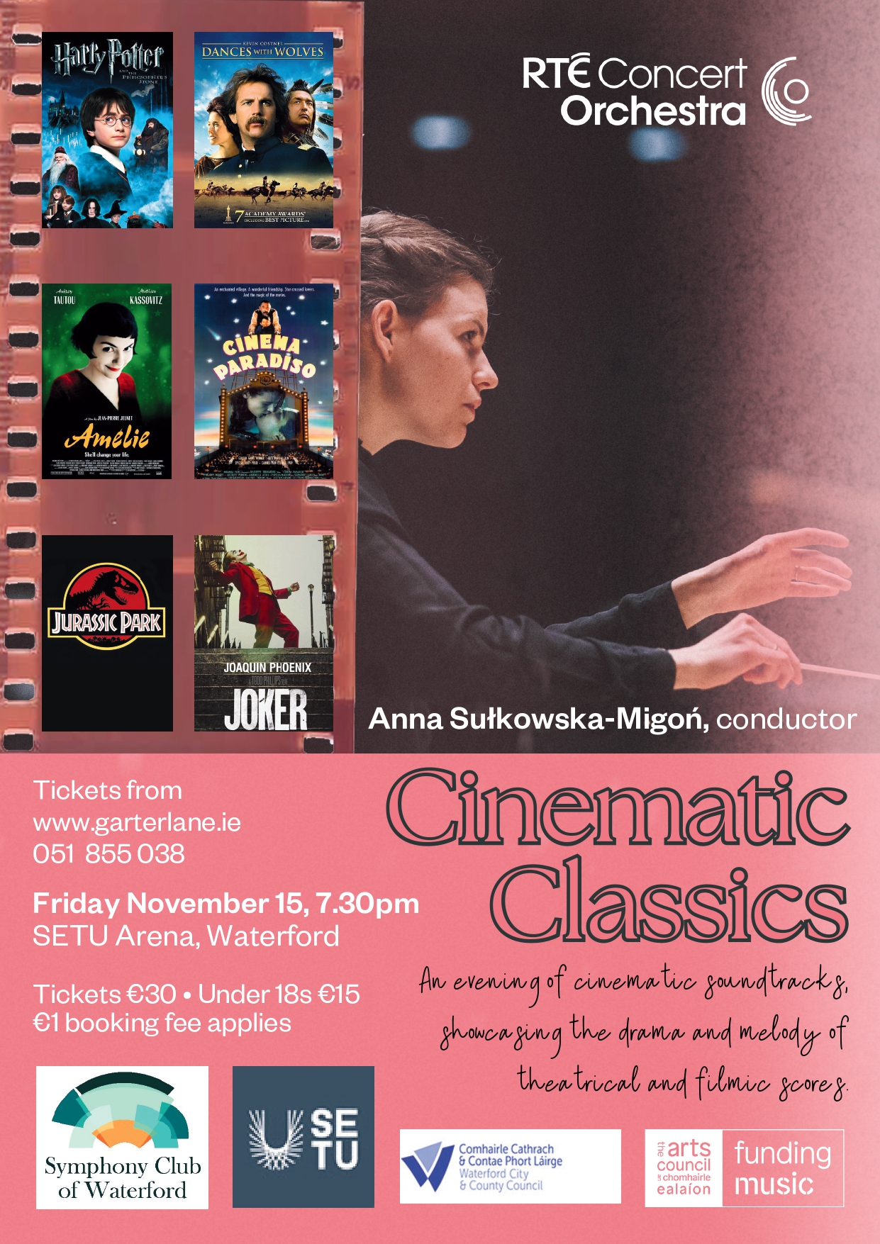 Poster of the rte concert orchestra present cinematic classics