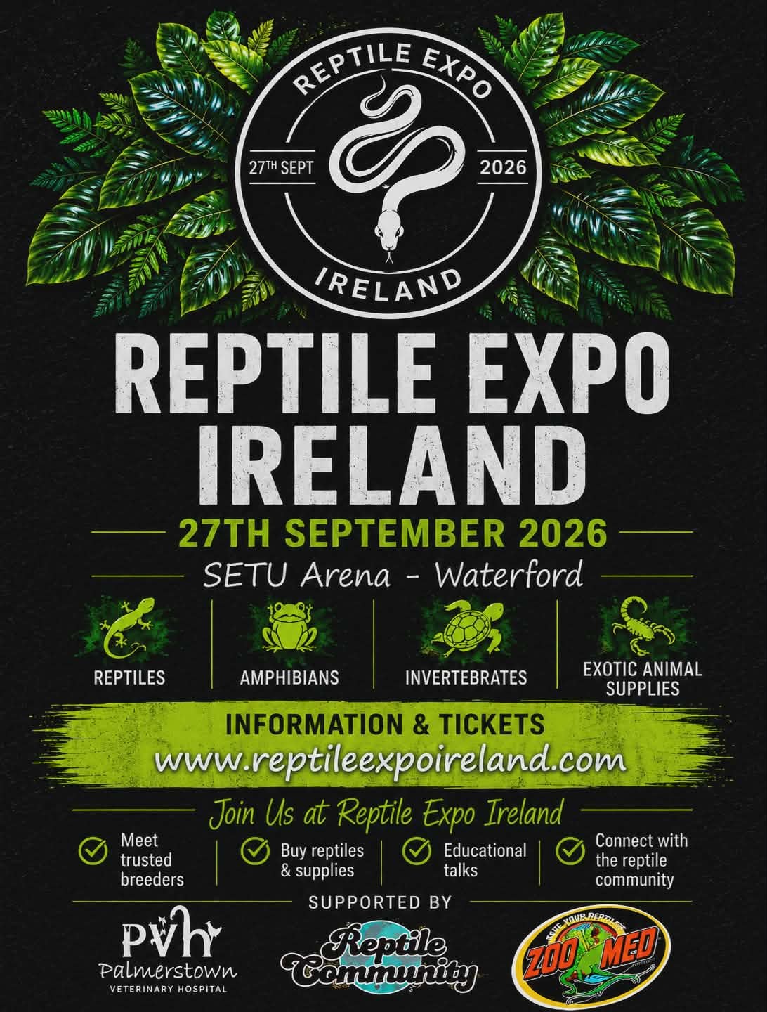 Reptile Expo Ireland comes to SETU Arena