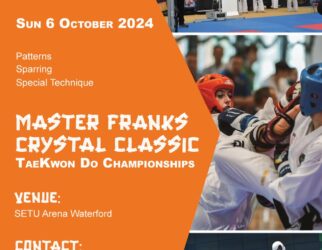 Poster about the Master Franks Crystal Classic Taekwondo Championships 2024